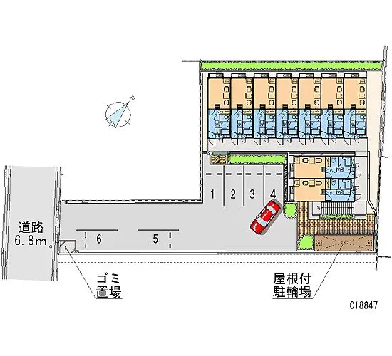 ★手数料０円★泉佐野市日根野 月極駐車場